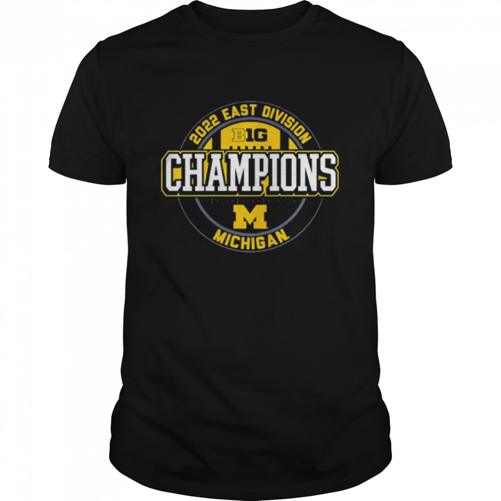 2022 Big Ten East Division Champions Michigan Wolverines Football Shirt