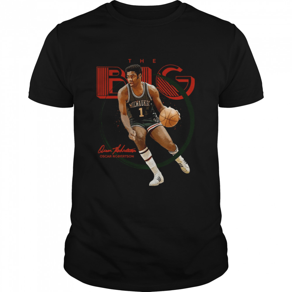 90s Design The Big O Oscar Robertson Basketball shirt