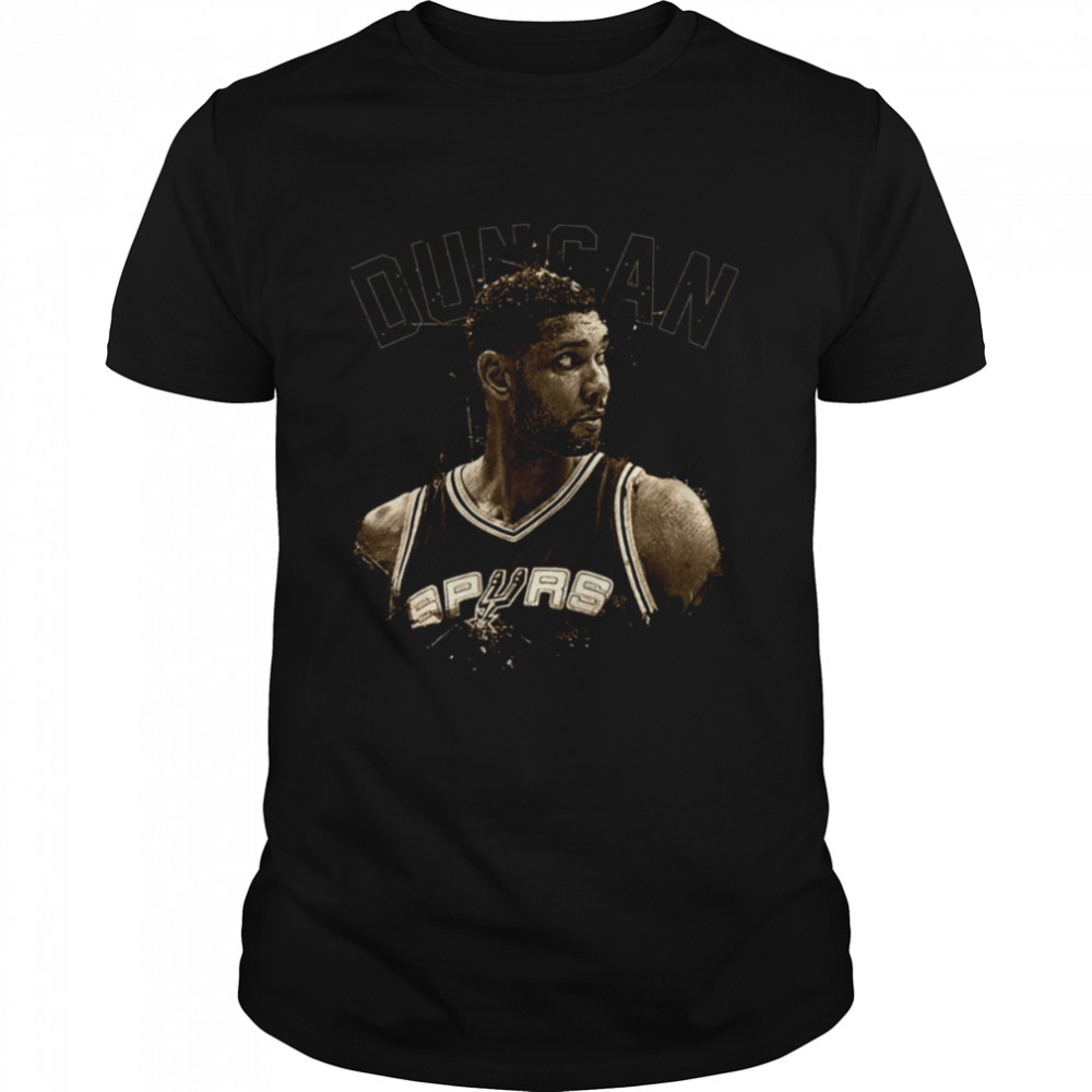 Aesthetic Portrait Tim Duncan Legend Of All Time shirt