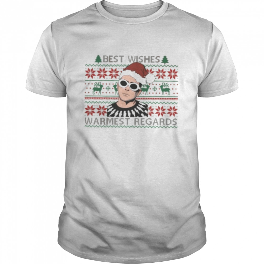 Best Wishes Warmest Regards Fold In The Cheese Ugly Christmas Shirt