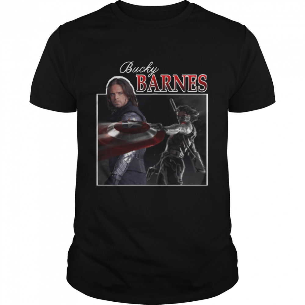 Bucky Barnes 90’s Sebastian Stan Marvel shirt