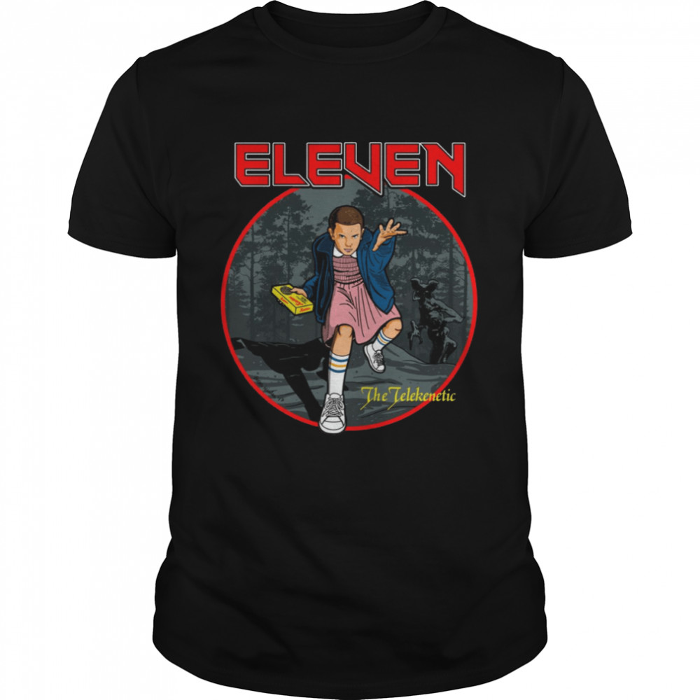 Eleven The Telekinetic Stranger Things X Iron Maiden Band shirt