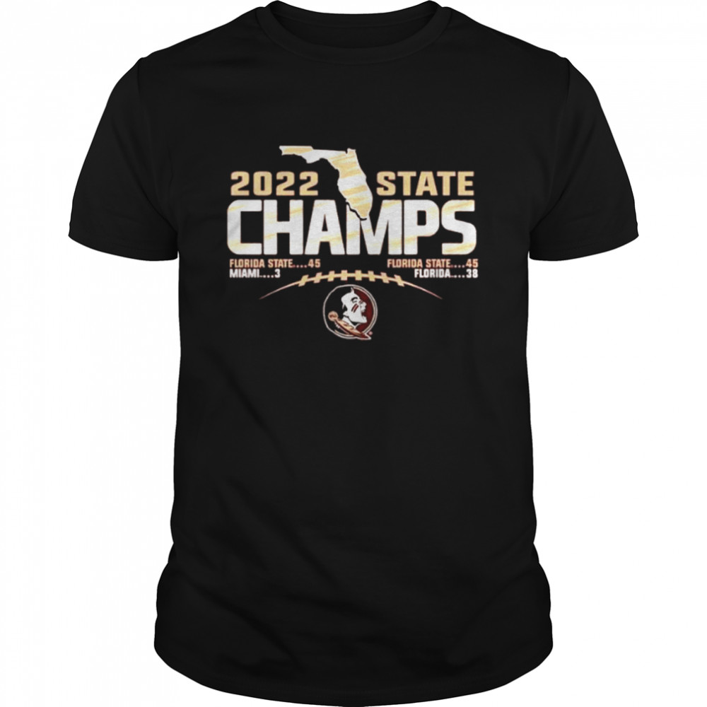 Florida State Seminoles 2022 State Champions Football Score T-Shirt