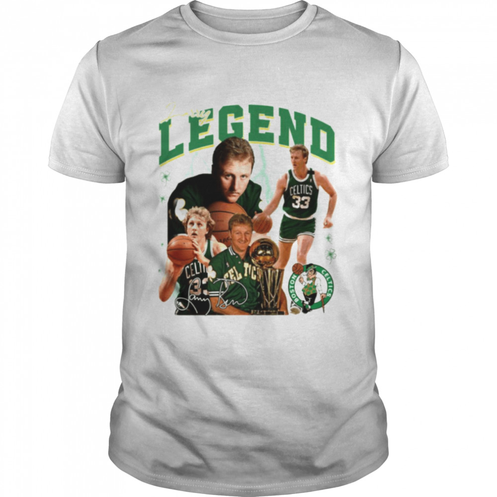 Green Design Larry Bird Larry Legend Basketball Signature shirt