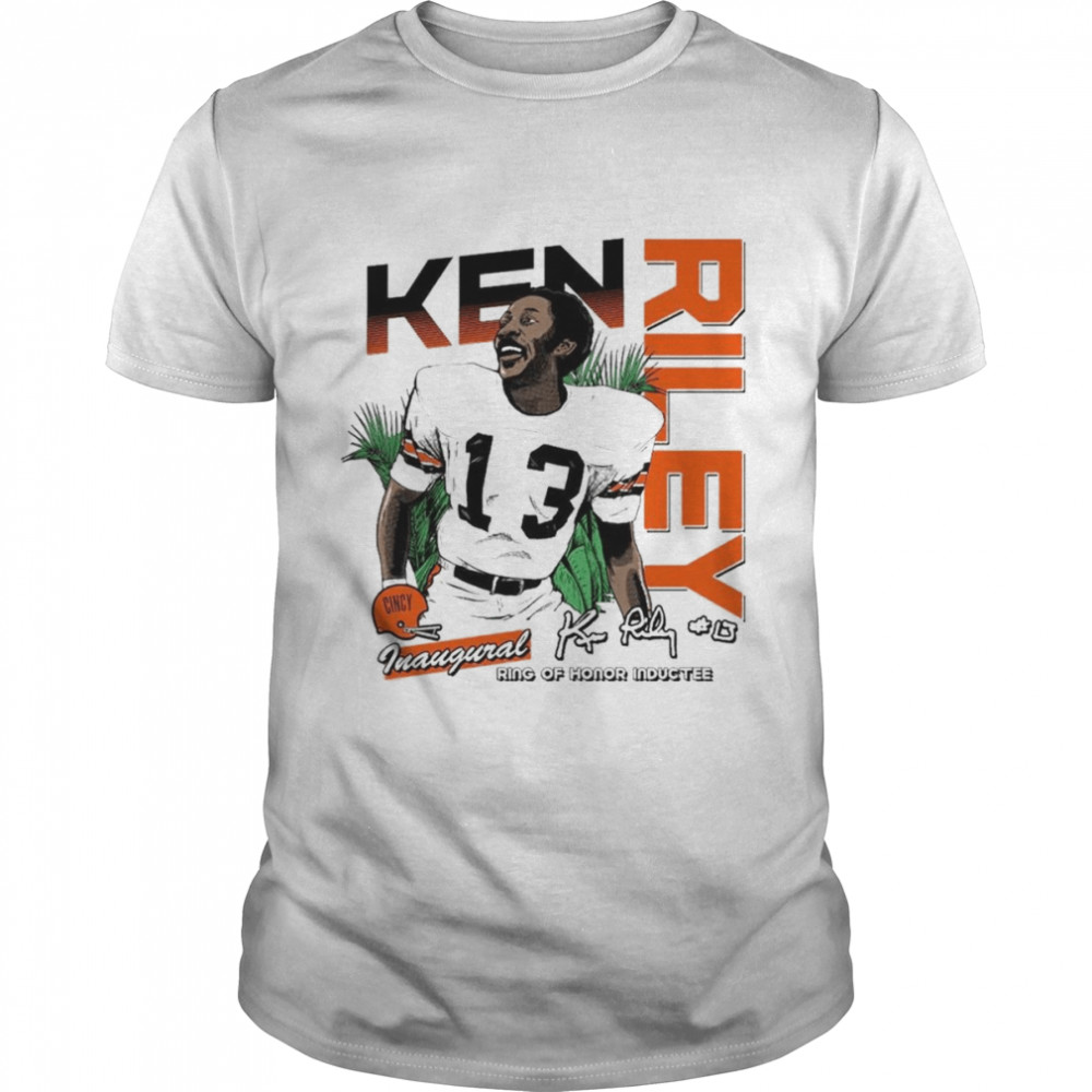 Ken Riley Inaugural Ring of Honor Inductee signature shirt