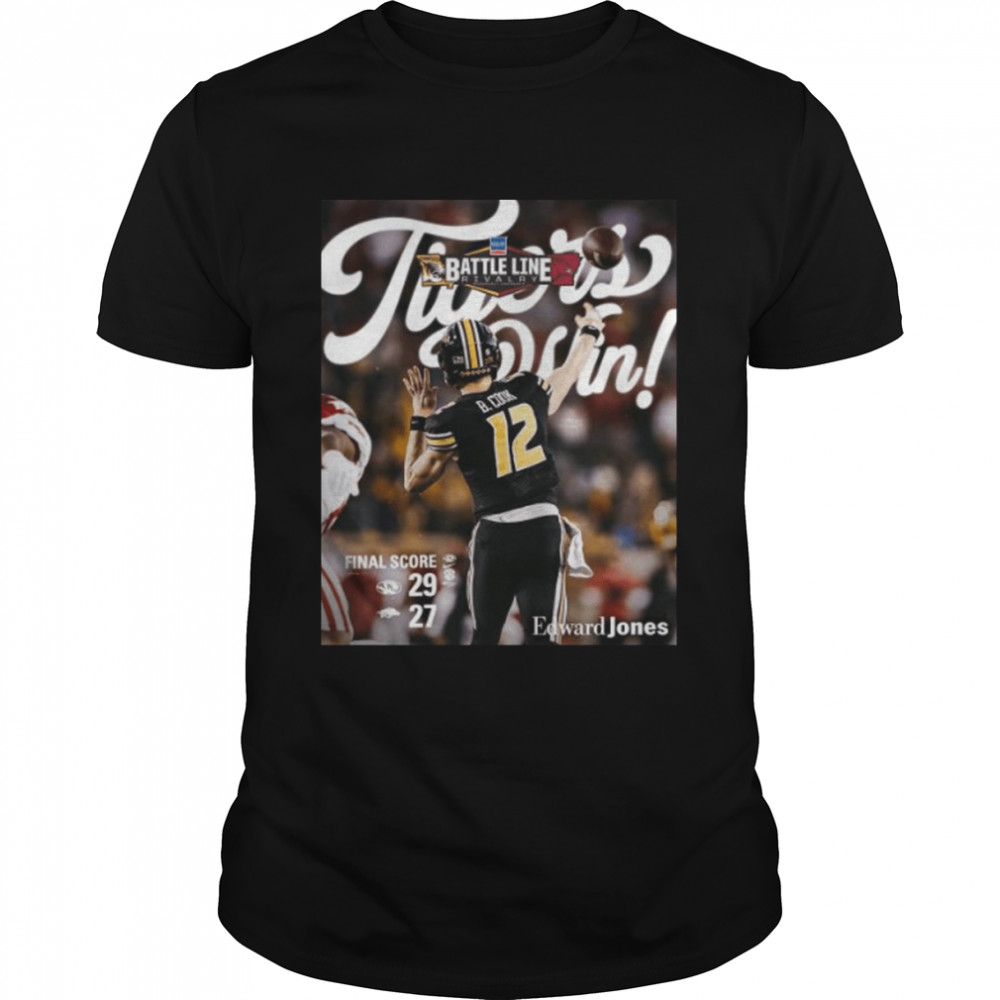 Missouri Tigers Battle Line Rivalry 2022 Final Score 29-27 Shirt