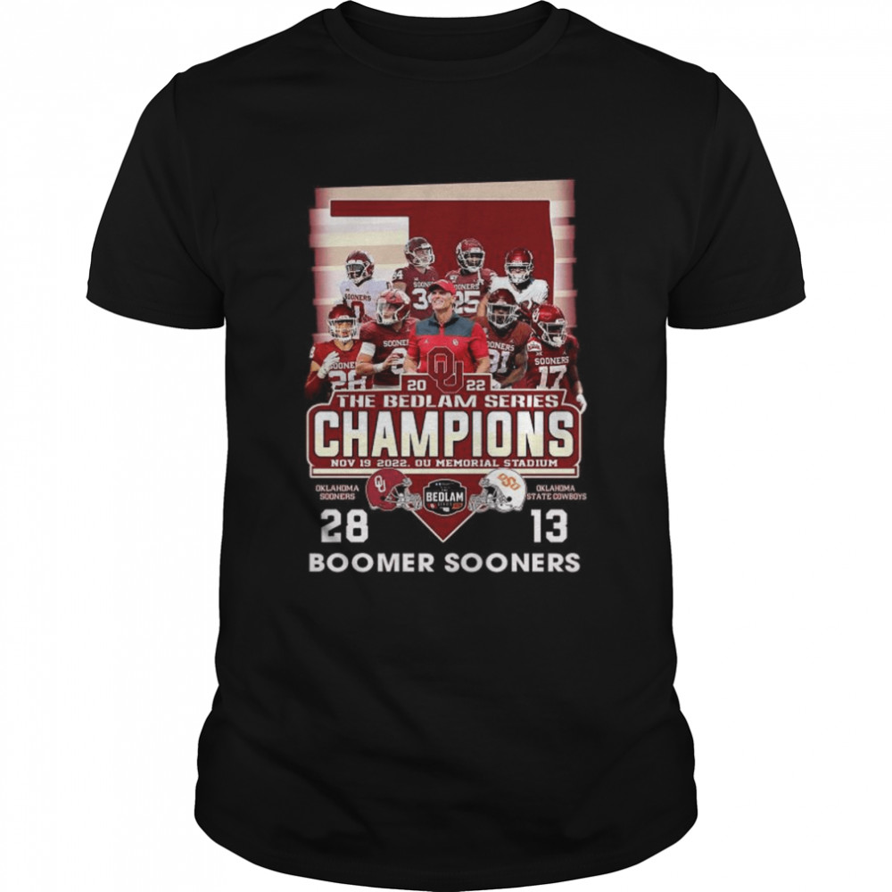 Oklahoma Sooners 2022 the Bedlam Series Champions 28-13 Boomer Sooners shirt