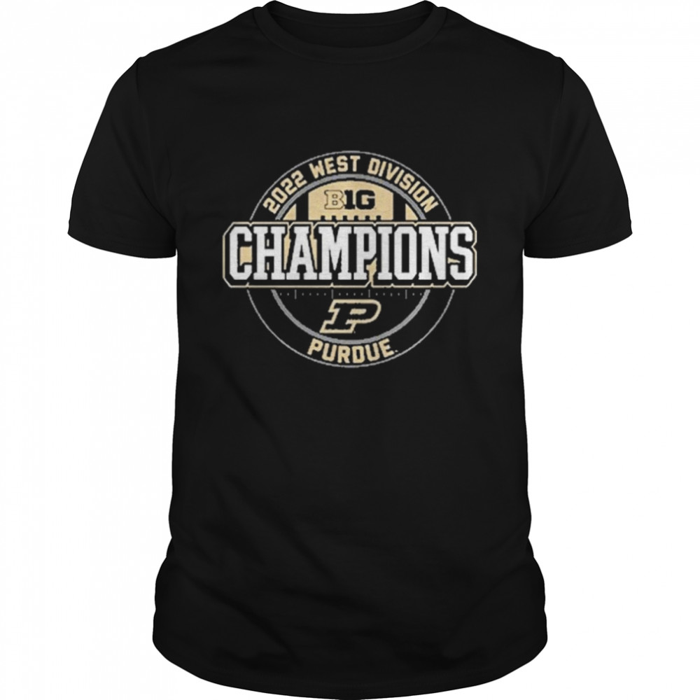 Purdue Football West Division Football 2022 Champions Shirt