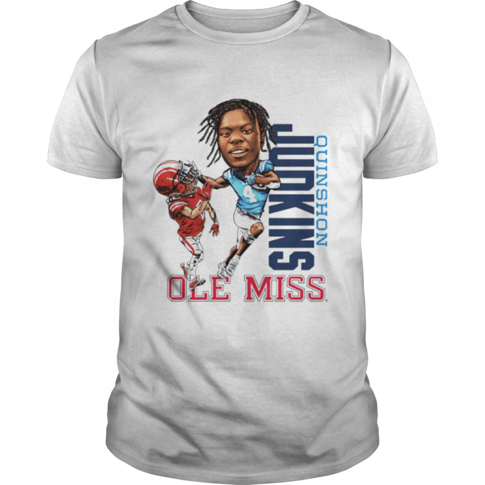 Quinshon Judkins Caricature Ole Miss Rebels football shirt