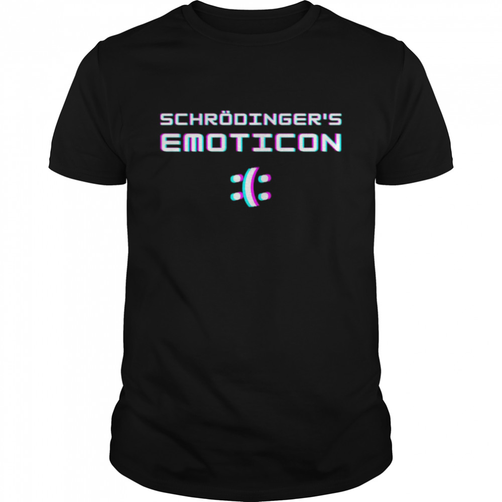 Schrödinger’s Emoji Smiley Glitch shirt