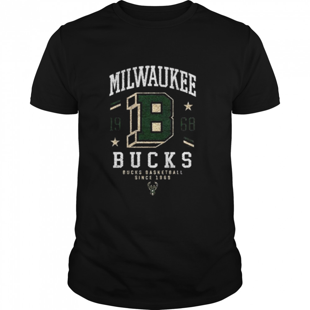 Since 1968 Icon Black Milwaukee Bucks Basketball Since 1969 Shirt