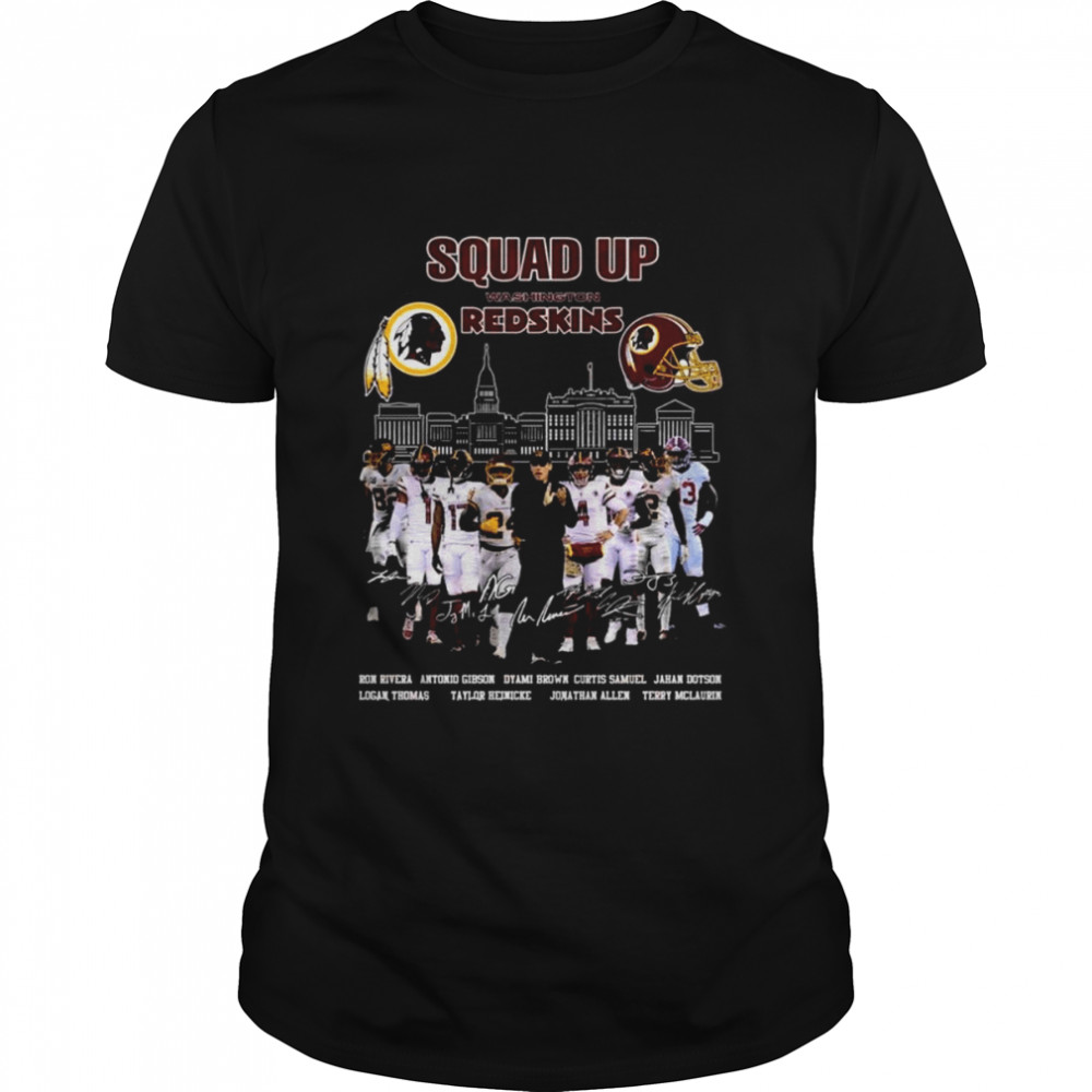 Squad Up Washington Redskins Signatures Shirt