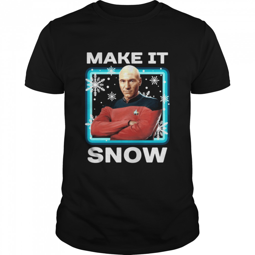 Star Trek Next Generation Make It Snow Christmas shirt