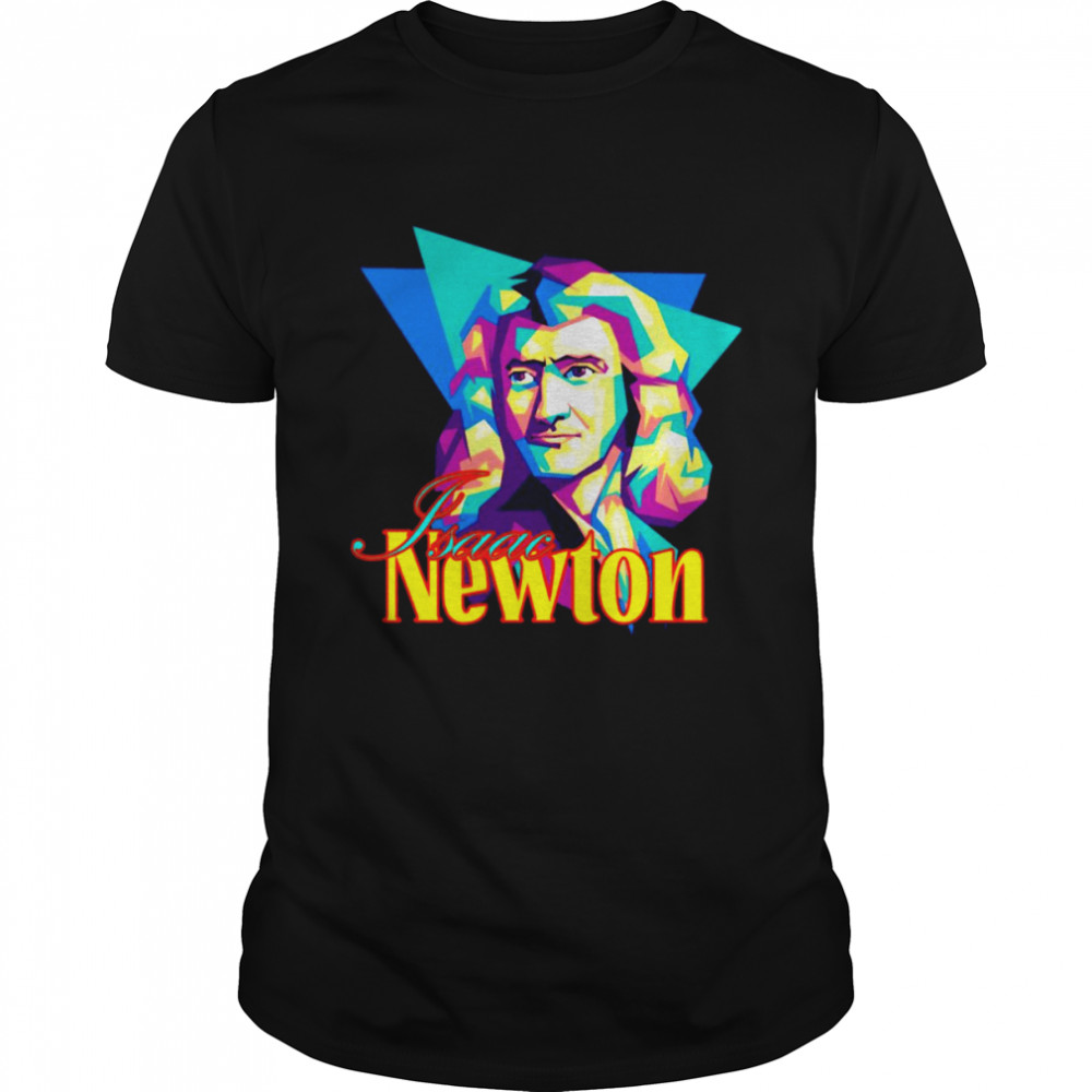 Vintage Isaac Newton Digital Portrait shirt