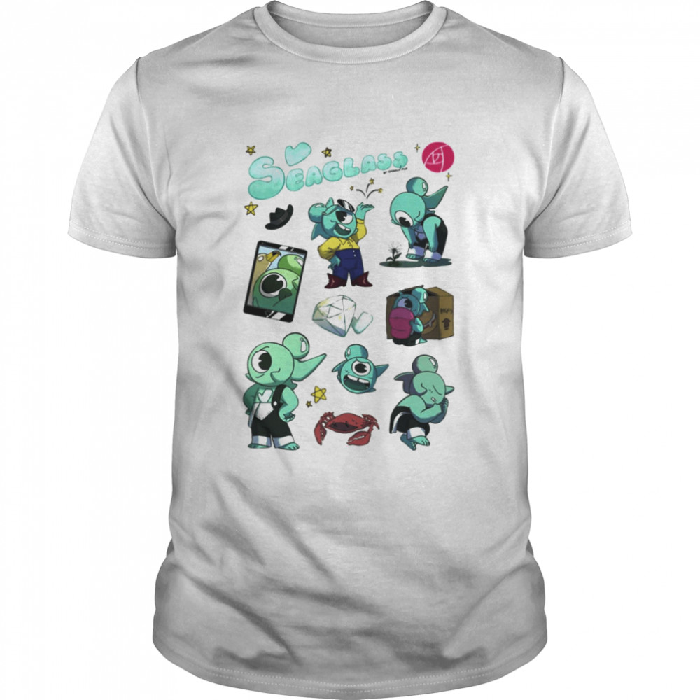 Wdau Seaglass Character shirt