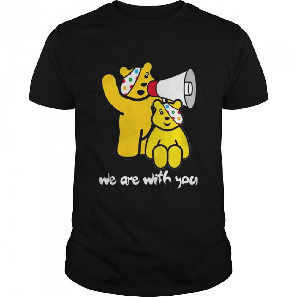 We Are With You Tesco Pudsey Bear Premium shirt