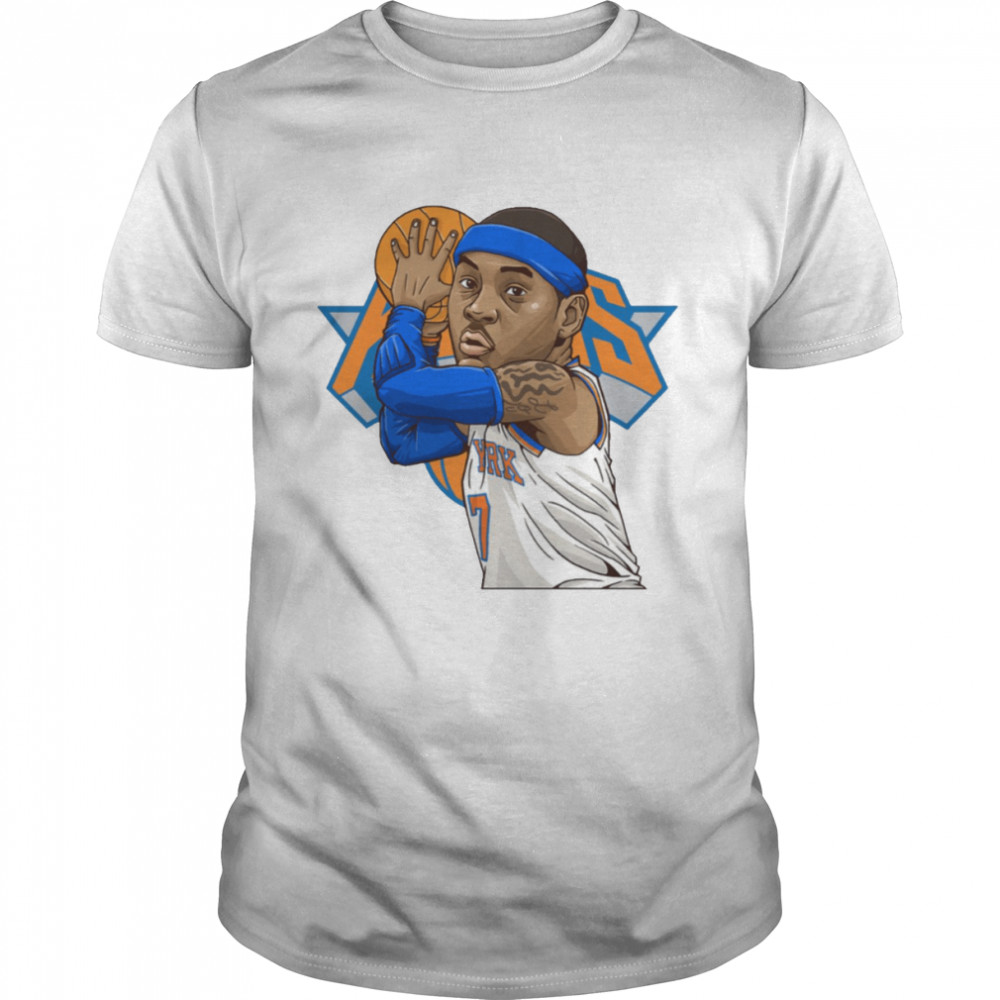 7 Art Chibi New York Knicks Carmelo Anthony shirt