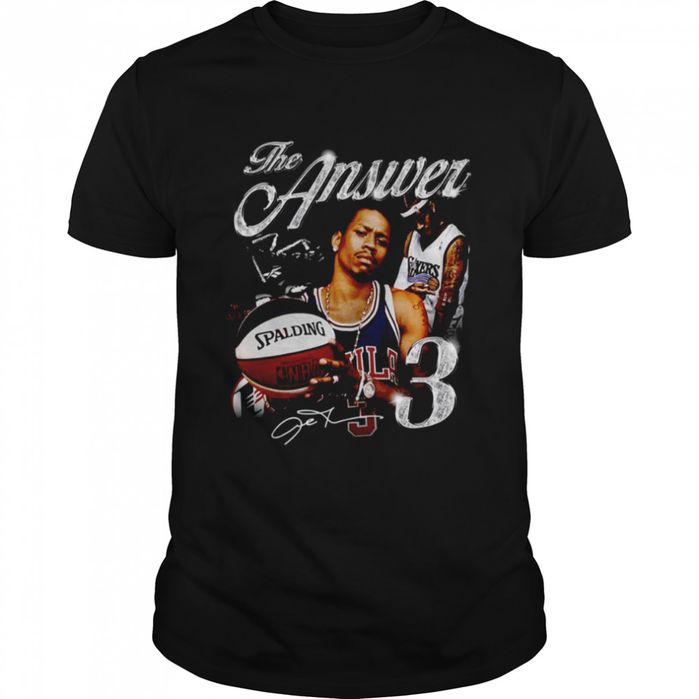 90s Design Number 3 Allen Iverson Vintage Diamond Boy shirt