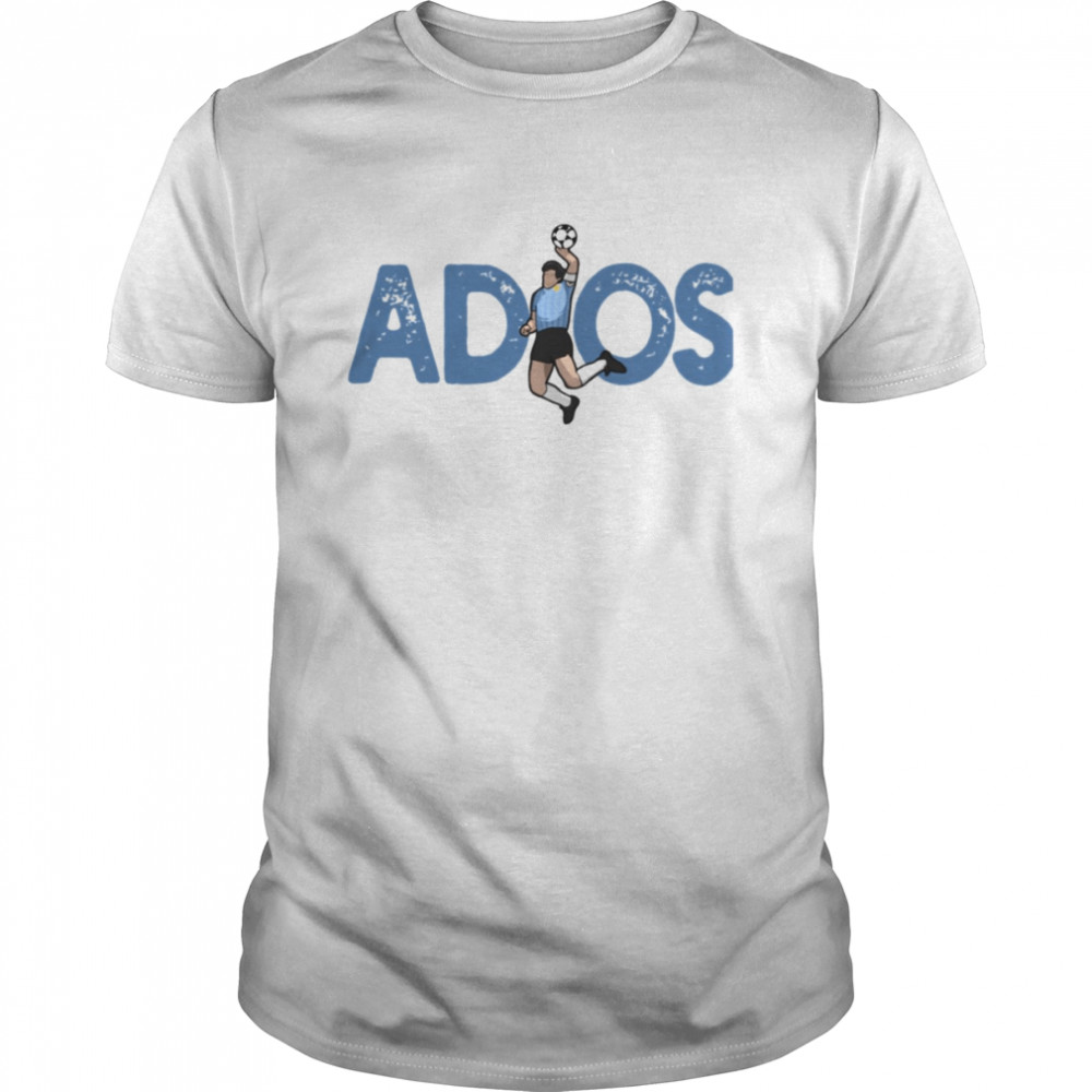 Adioslegend Logo Cartoon Football Diego Maradona shirt