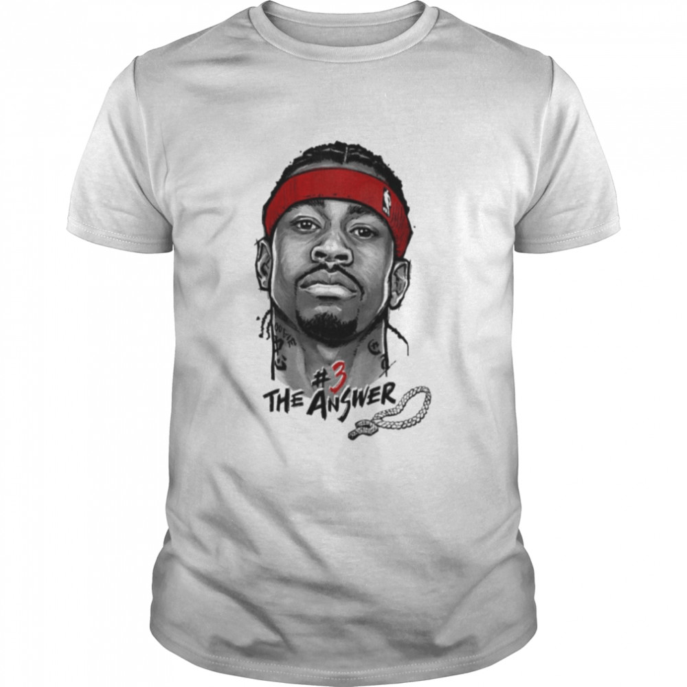 Allen Iverson The Answer 3 Illustration shirt