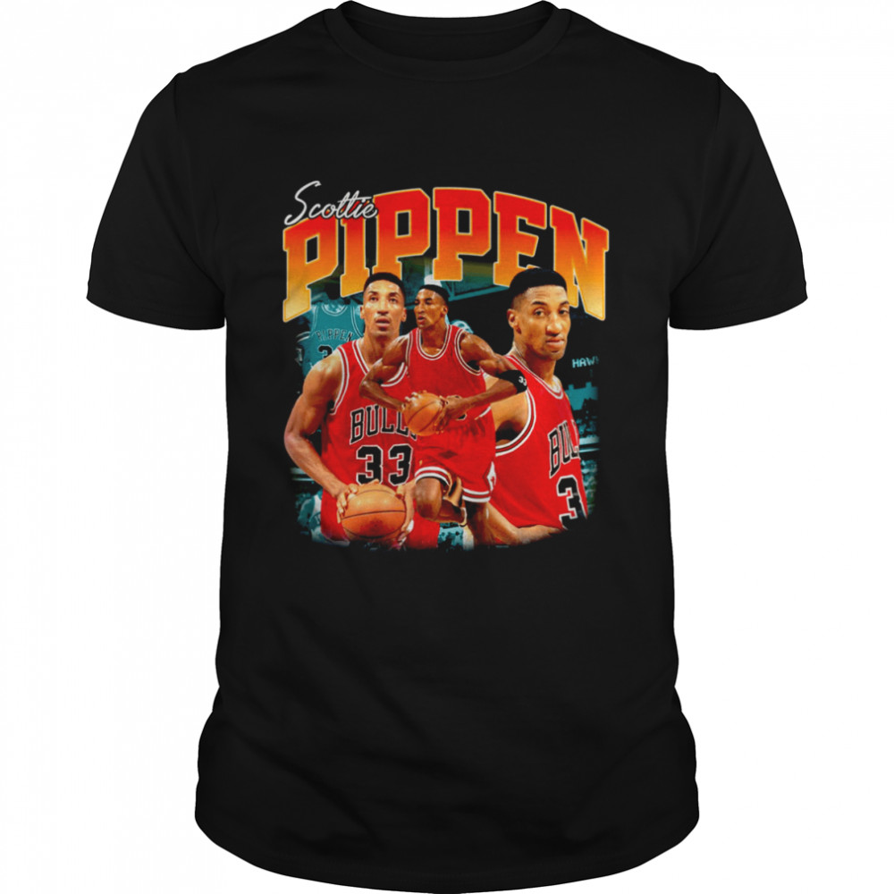 Basketball Vintage Retro 80s Scottie Pippen shirt