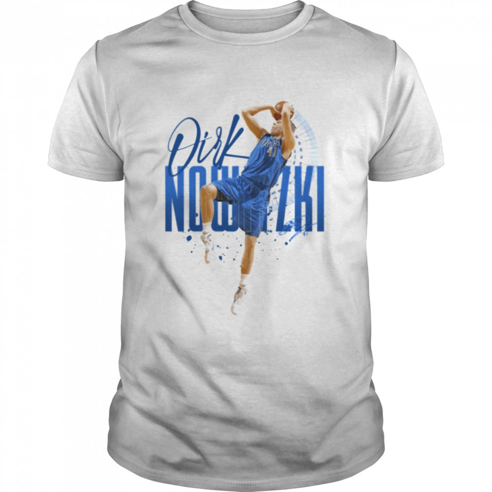 Blue Design Dirk Notwitzi Basketball shirt