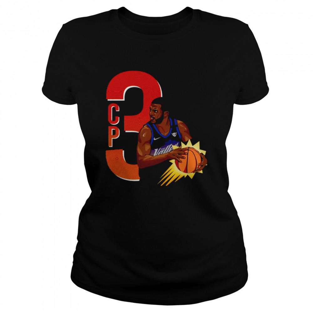 Cp3 Art Basket E Mase Nomer Pitu Chris Paul shirt Classic Women's T-shirt