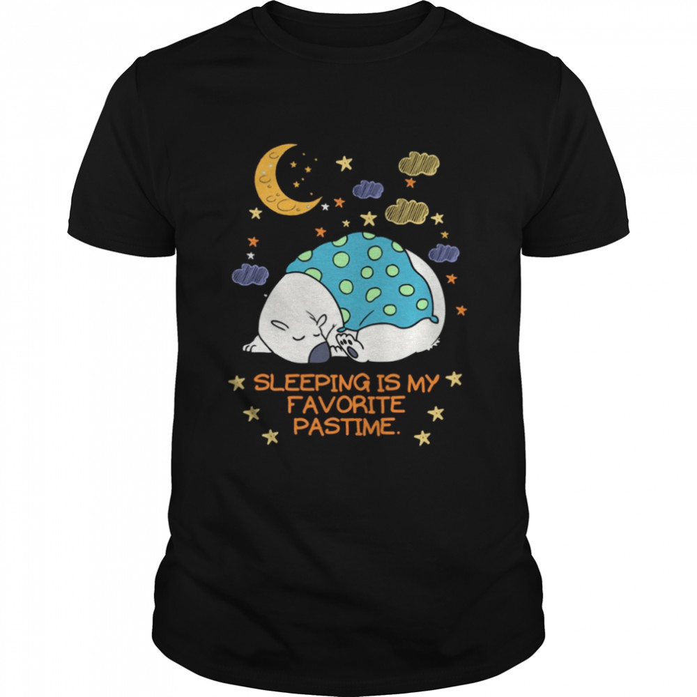 Cute Baby Picture Polar Bear Sleeping shirt