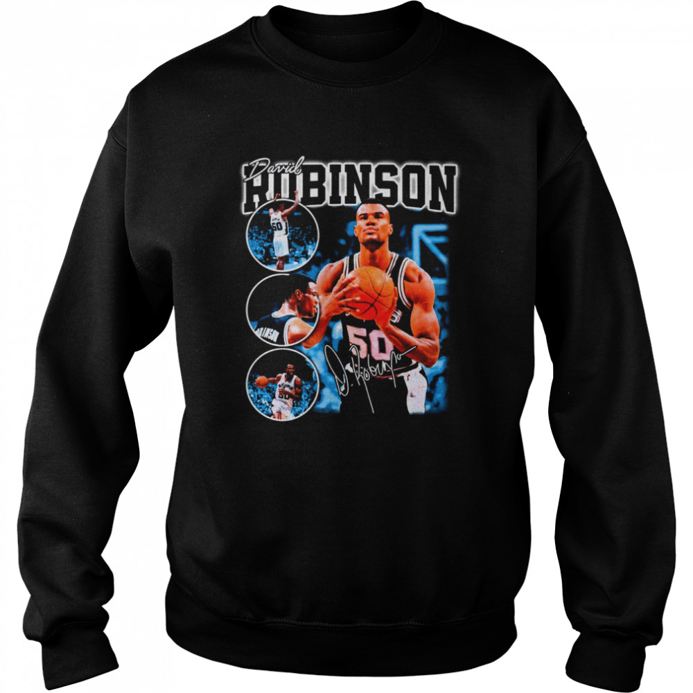 David Robinson Basketball Signature Vintage Retro shirt Unisex Sweatshirt