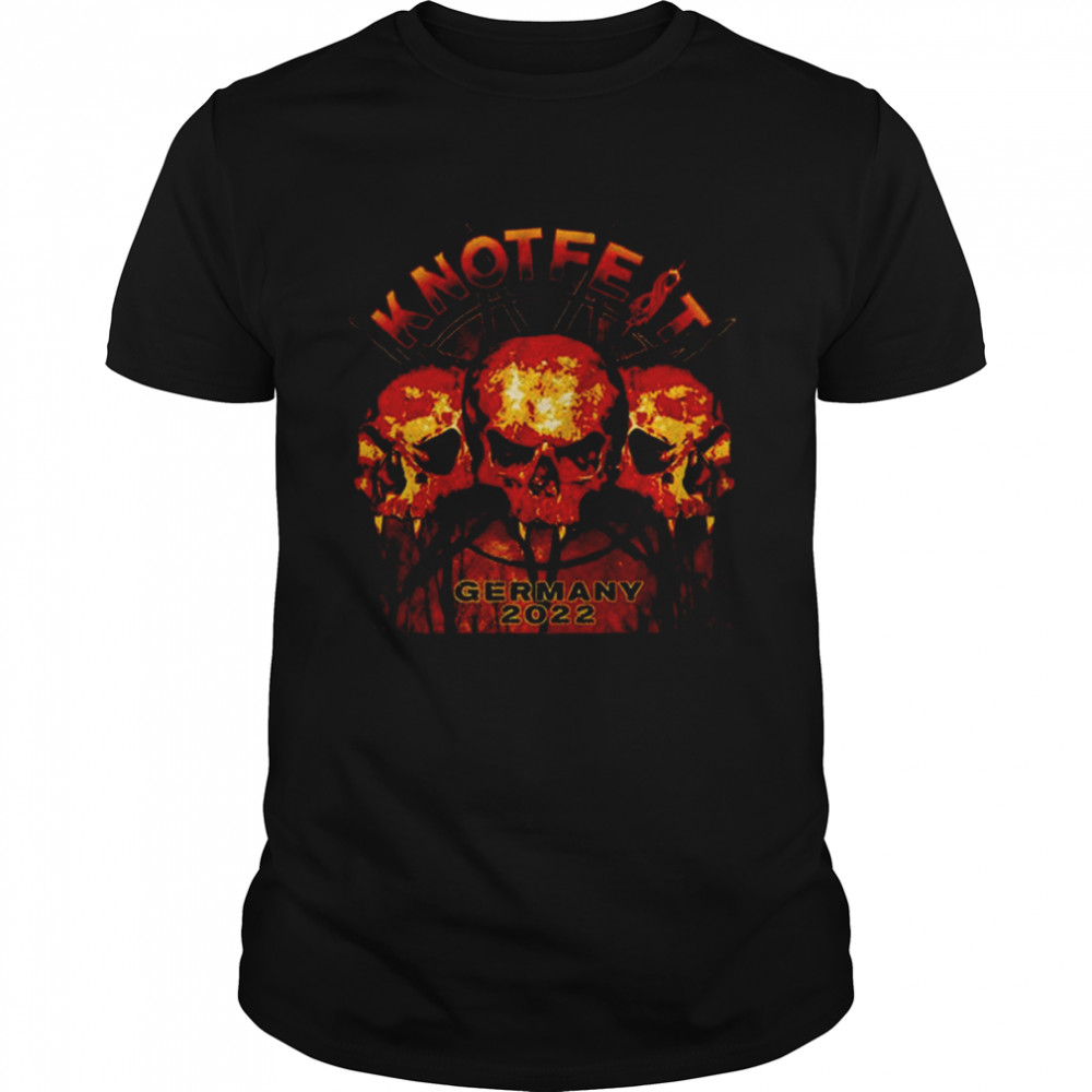 Knotfest Germany 3 Skulls Shirt