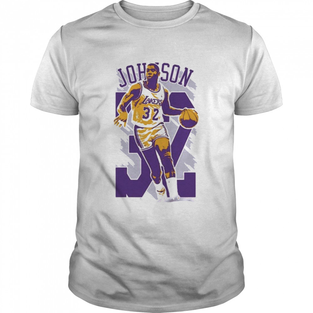 Magic Johnson Los Angeles Lakers Basketball Great Player 32 Shirt