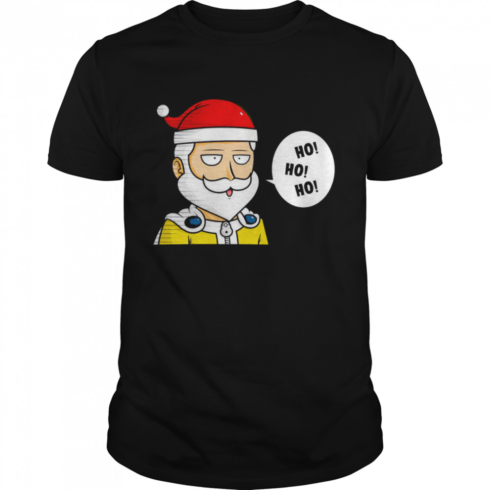 Santa Claus One Punch ho ho ho Christmas shirt