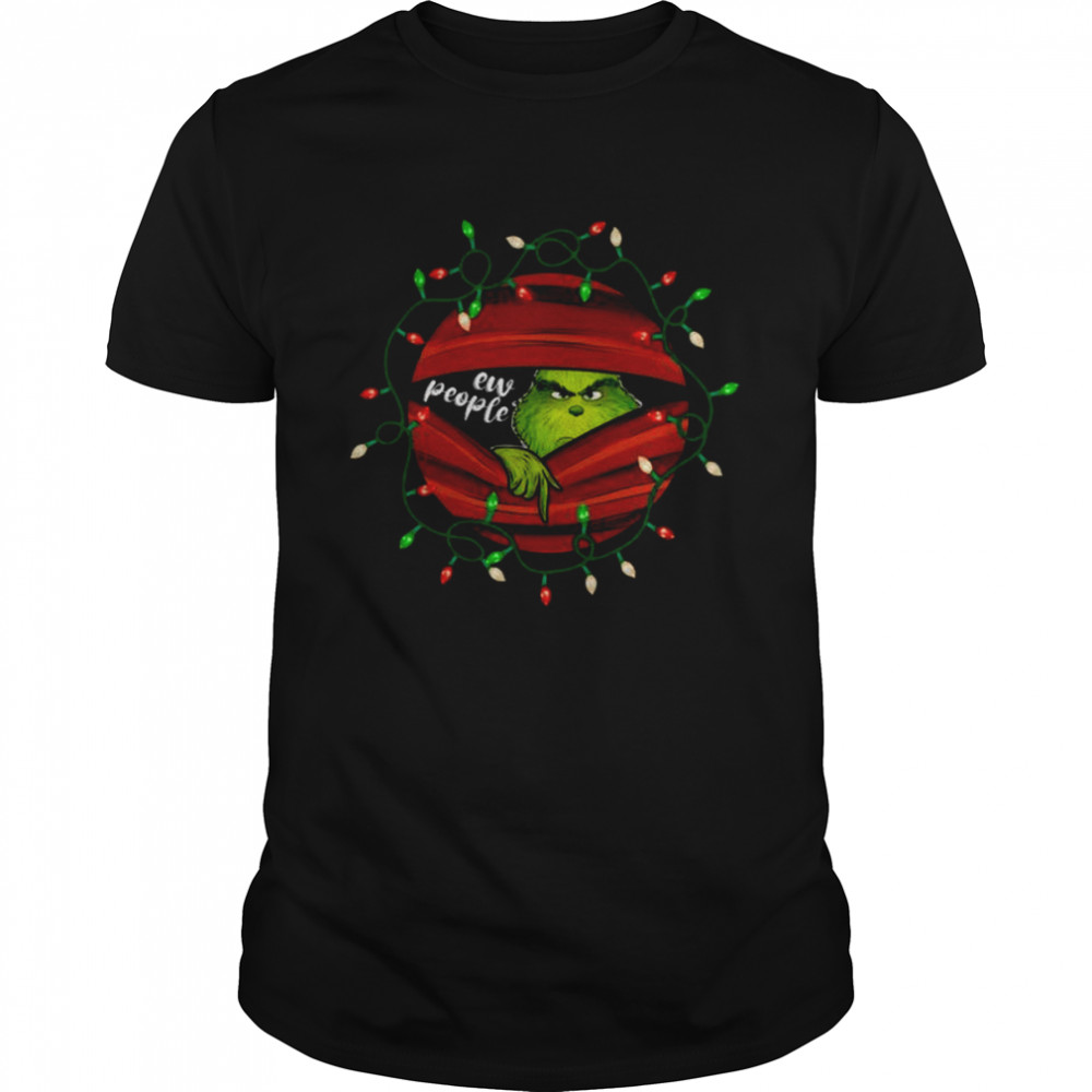 Blood Inside Grinch Eww People Christmas Lights shirt