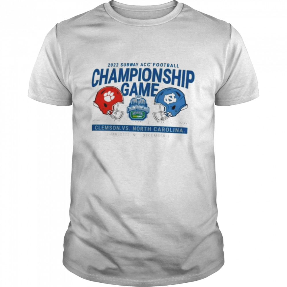 Clemson Vs North Carolina Subway ACC Football Championship Game Charlotte December 3, 2022 Shirt