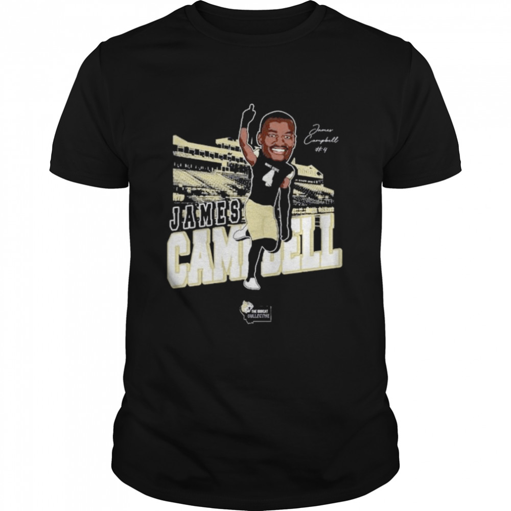 James Campbell Montana State Bobcats Signature Shirt