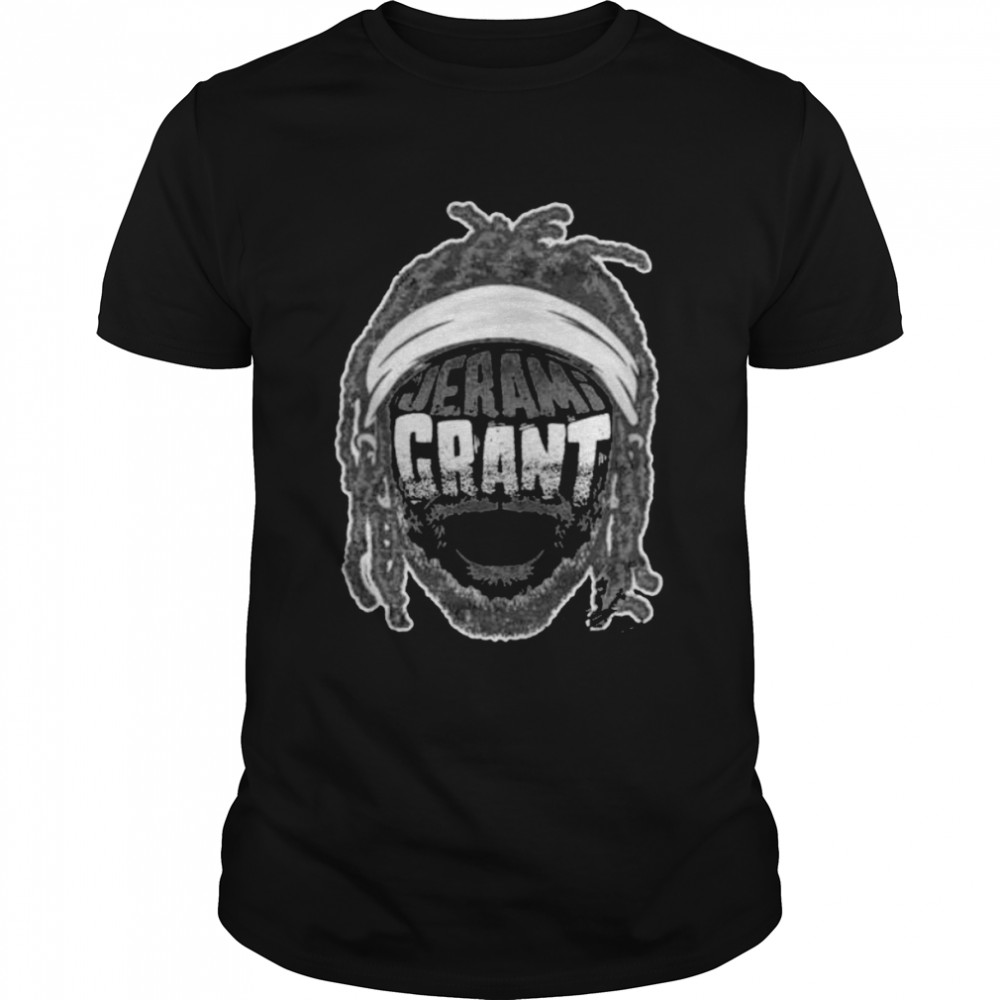 jerami Grant Portland Trail Blazers player silhouette shirt