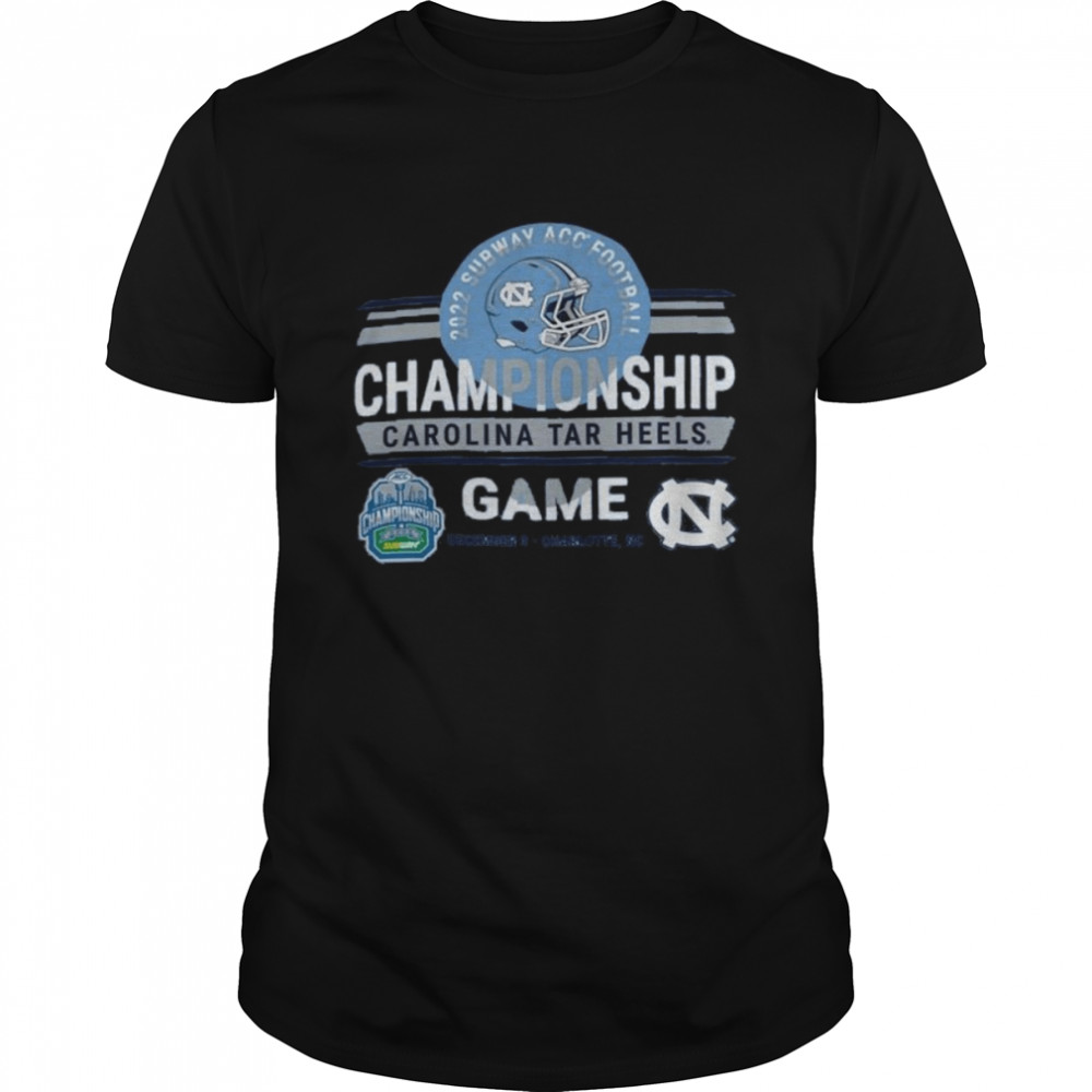 North Carolina Tar Heels Subway Atlantic Coast Conference Football Championship Game 2022 Shirt