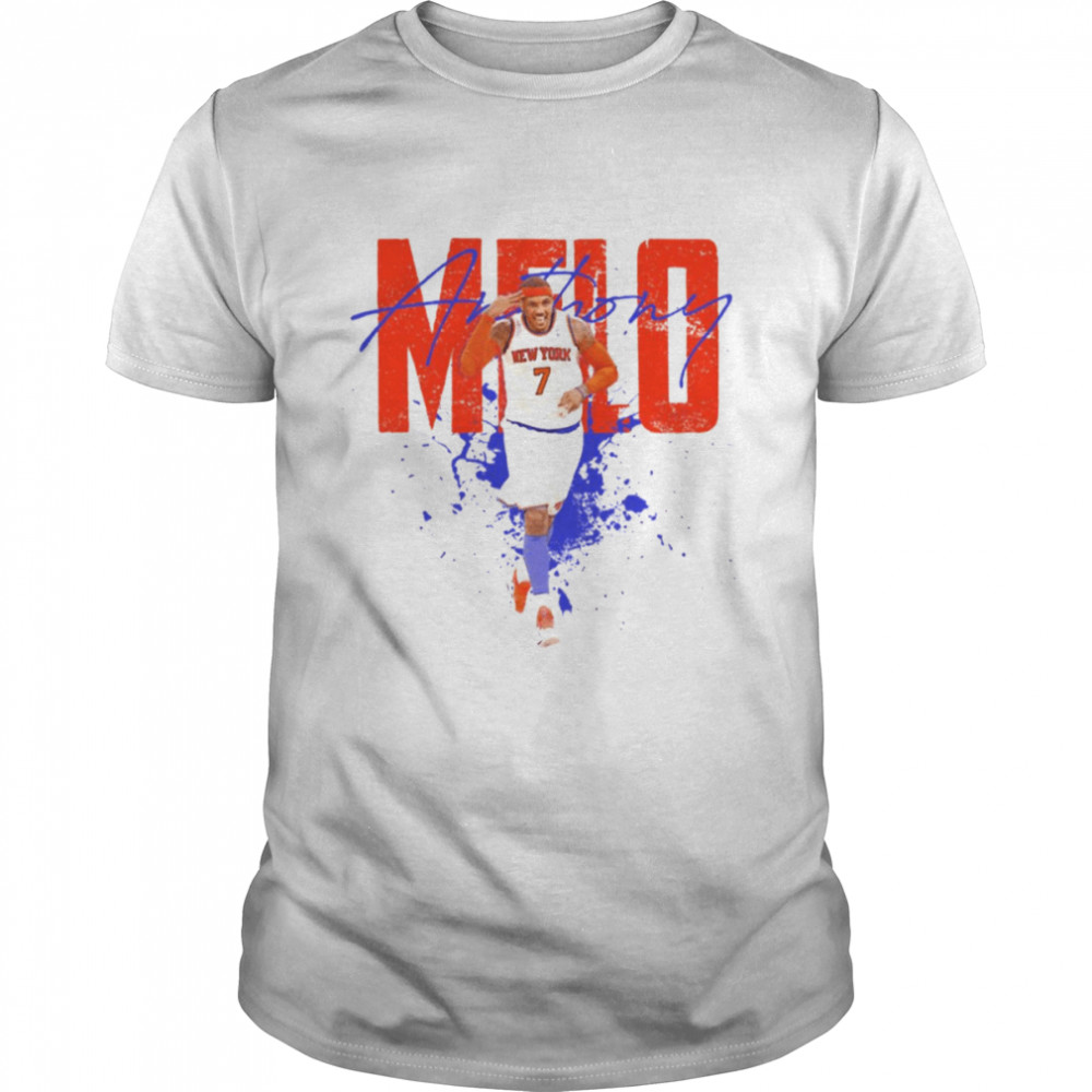 Number 7 New York Knicks Carmelo Anthony shirt