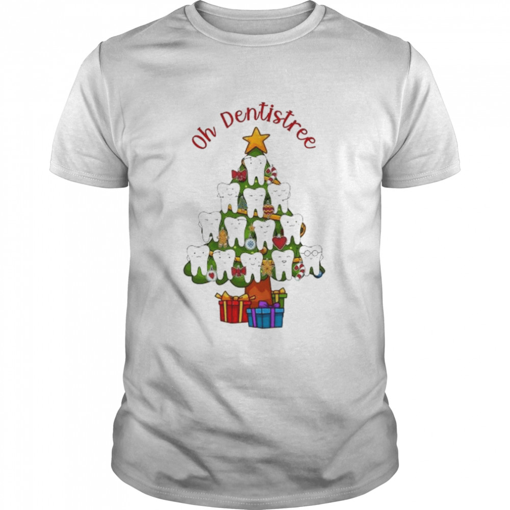 Oh Dentistree Tooth Tree Christmas Light 2022 shirt