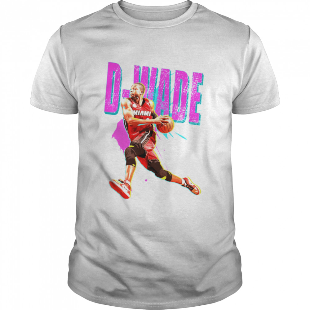 Pink Typo Design Dwyane Wade D Wade Paint shirt