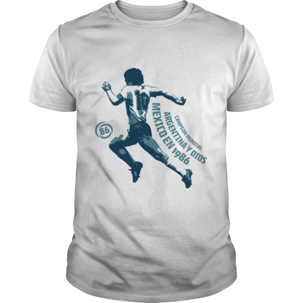 Running Diego Argentina Player Diego Maradona Football shirt