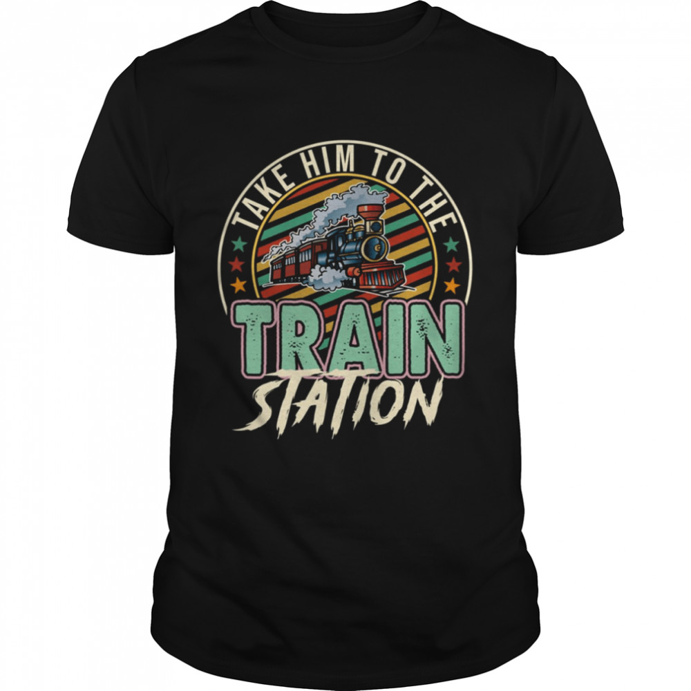 Take Him To The Train Station Retro Color Yellowstone Dutton shirt