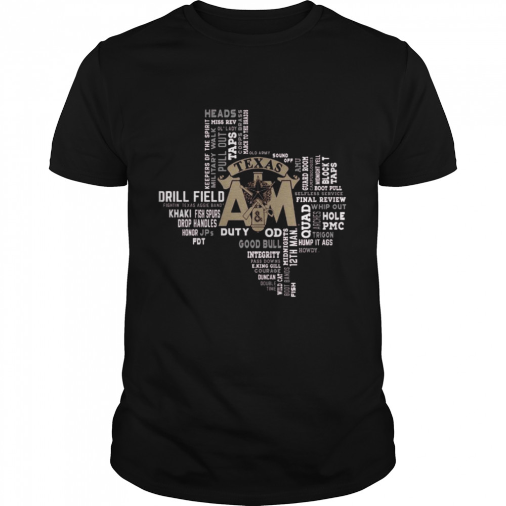 Texas A&M Aggies Corps Of Cadets Verbiage Shirt