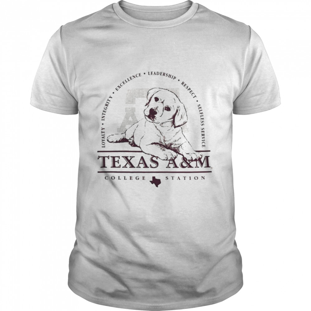 Texas A&M Puppy Core Values College Station Shirt