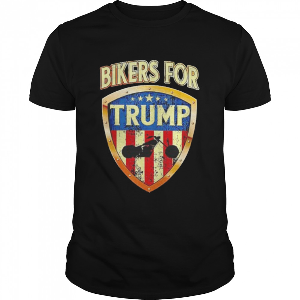 Top bikers for Trump US shield shirt