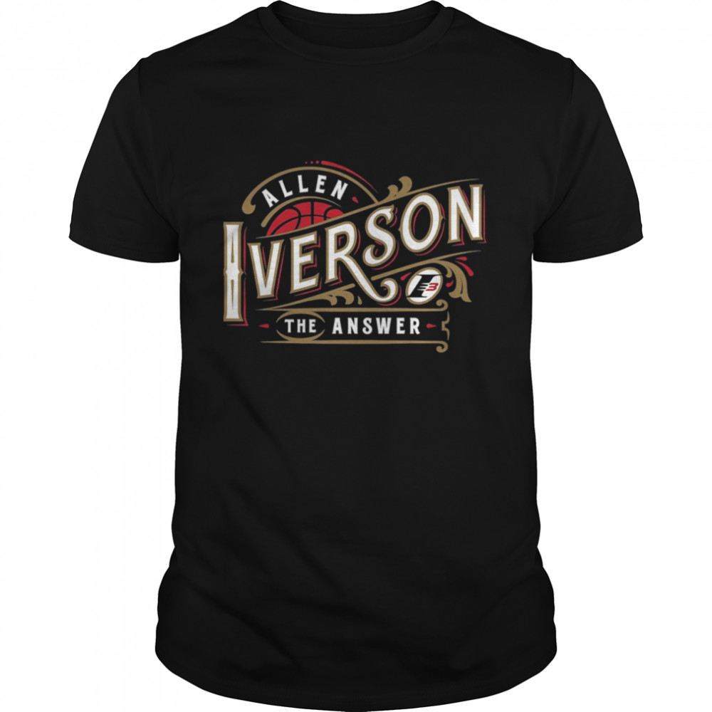 Typo Design Allen Iverson Basketball shirt