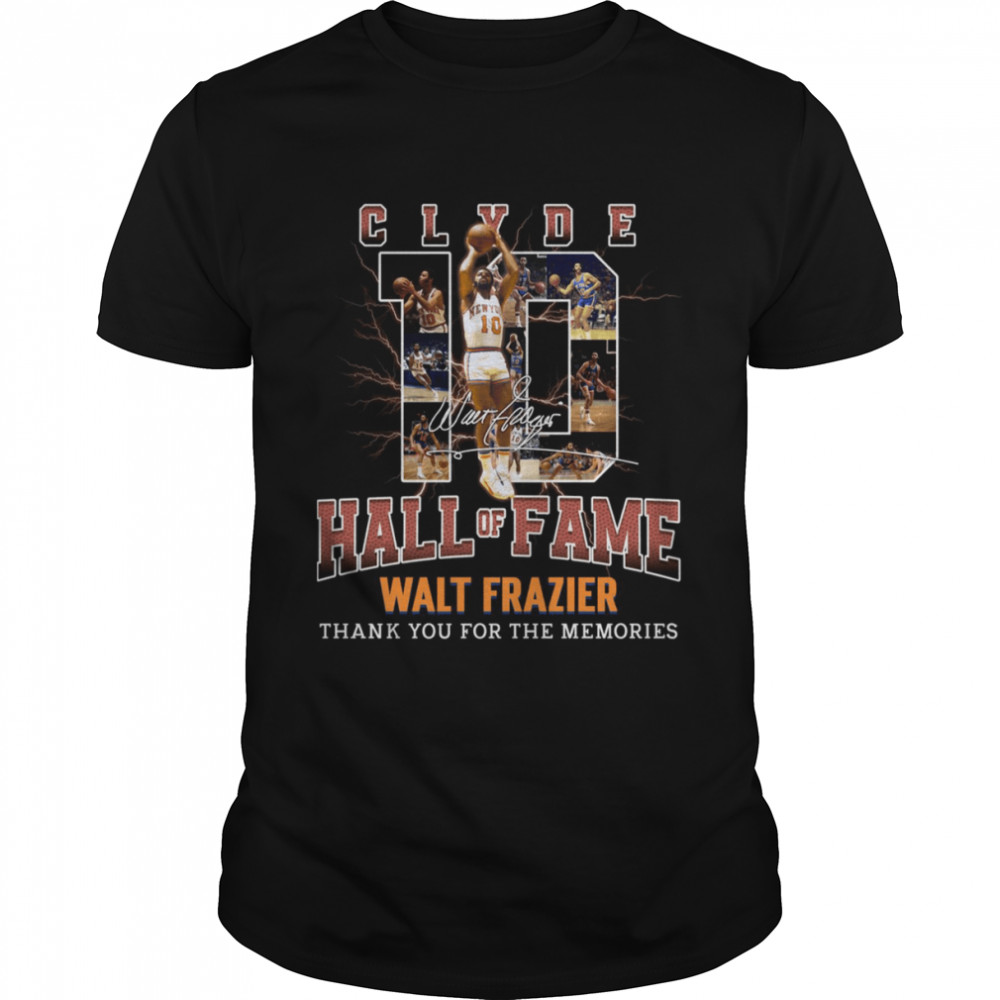 Walt Frazier Clyde New York Basketball Legend Signature shirt