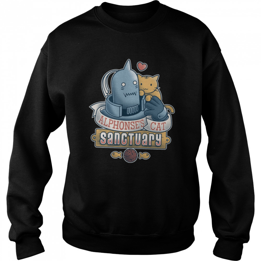 Alphonse’s Cat Sanctuary Fullmetal Alchemist shirt Unisex Sweatshirt