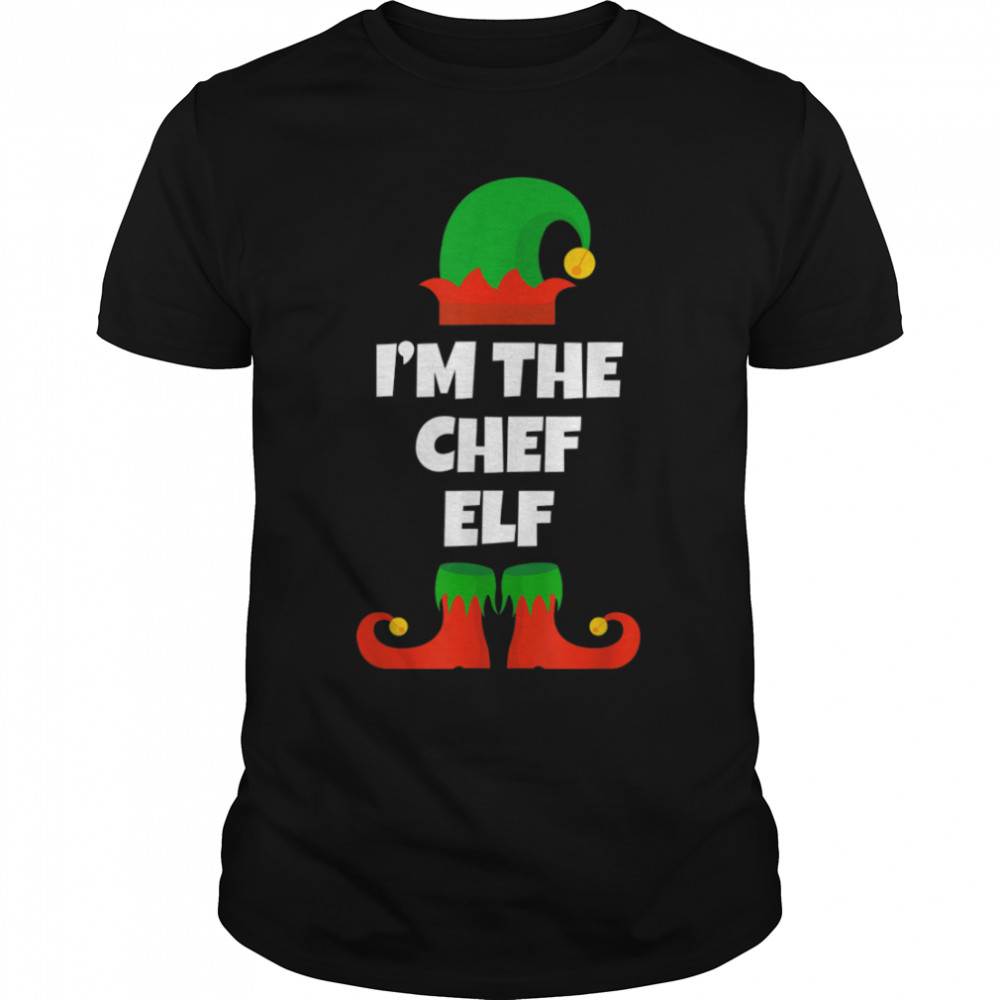Christmas I’m The Chef Elf Funny Matching Xmas Pajama T-Shirt B0BNPLL6KD