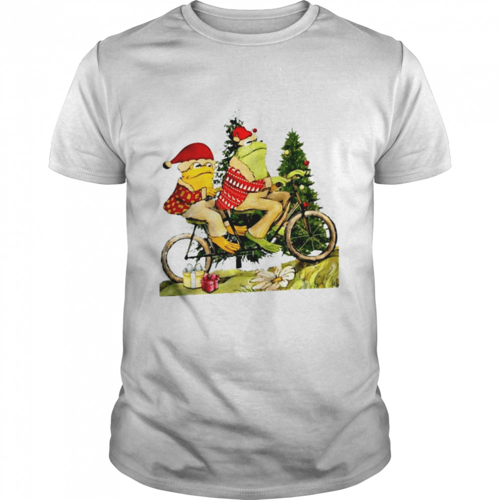 Frog And Toad On The Bike Christmas shirt